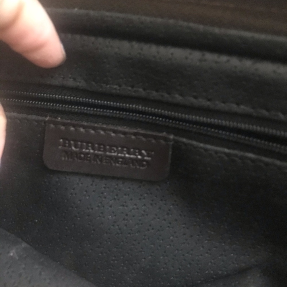 Burberry checkered Dark brown tote - Picture 3 of 10